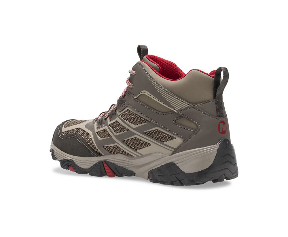 Merrell Vandresko Børn - Moab Fst Mid Waterproof - Brune - NUF720418
